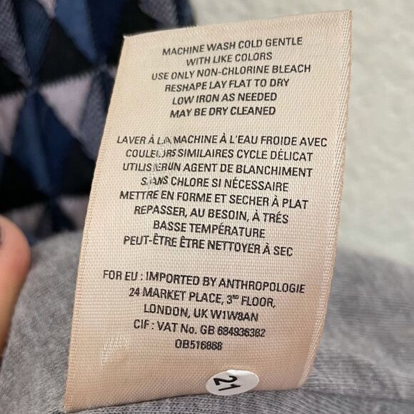 Hei Hei Anthropologie Textured Triangle Blazer - Picture 10 of 11